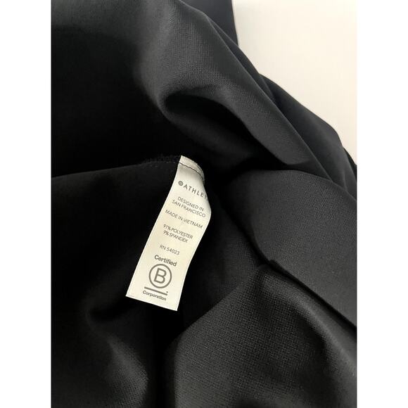 Athleta Illuminate Dress Racerback Midi Black Casual Pockets L - Picture 7 of 9